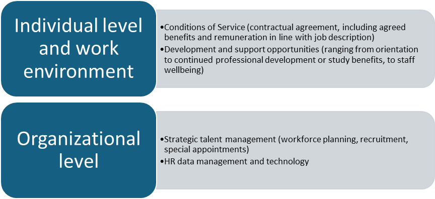 Key focus areas of HRM in higher education